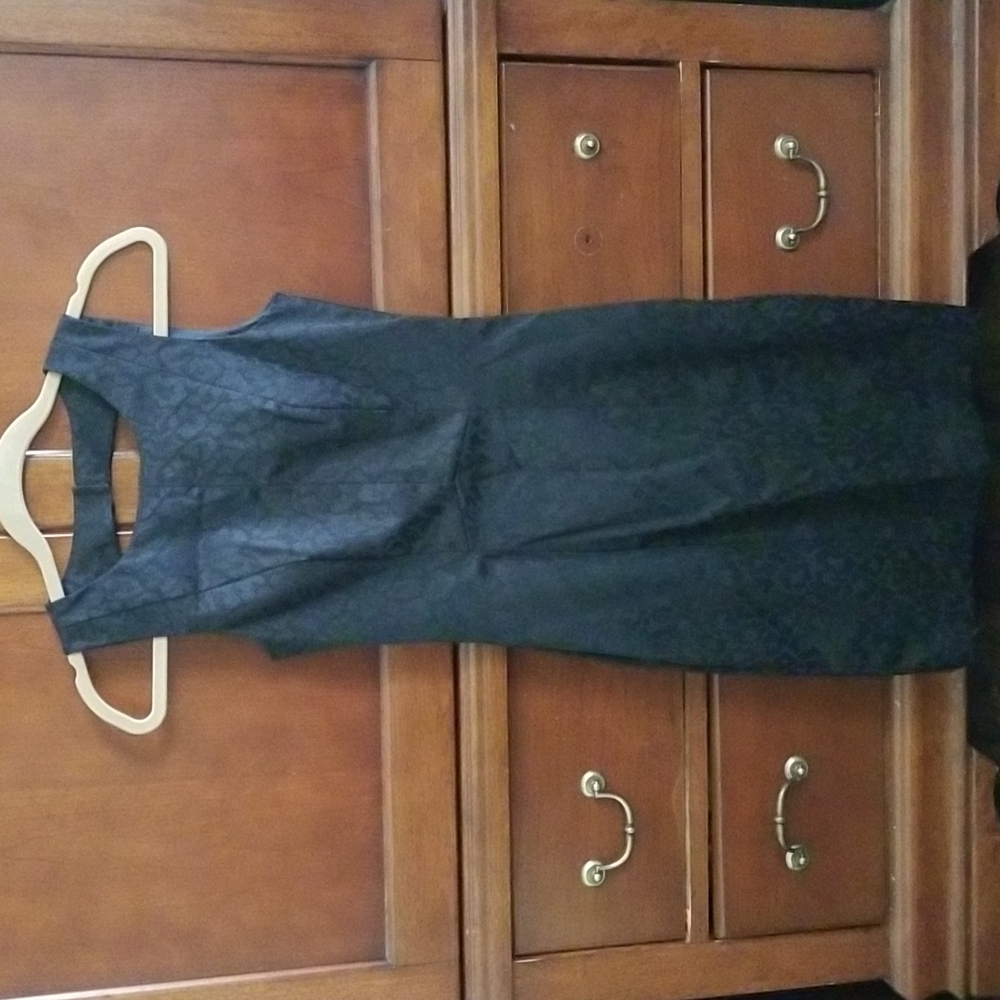 H&M Black/ Gray Animal Print Sheath Dress - Size 2